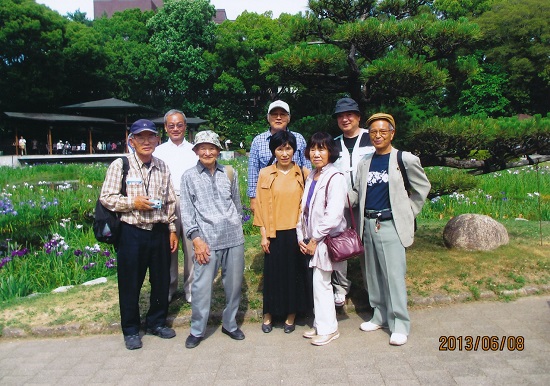 21期有志で城北公園の菖蒲園を散策